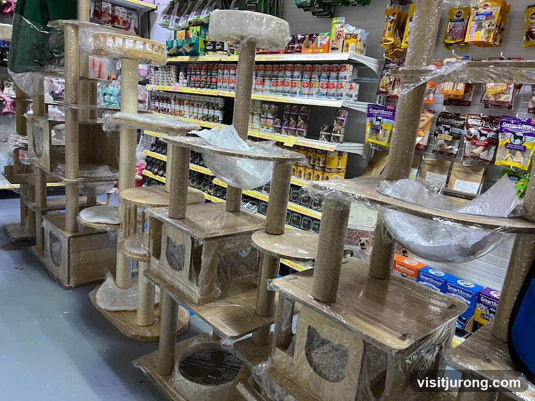 Pet Store Cat Trees and Supplies