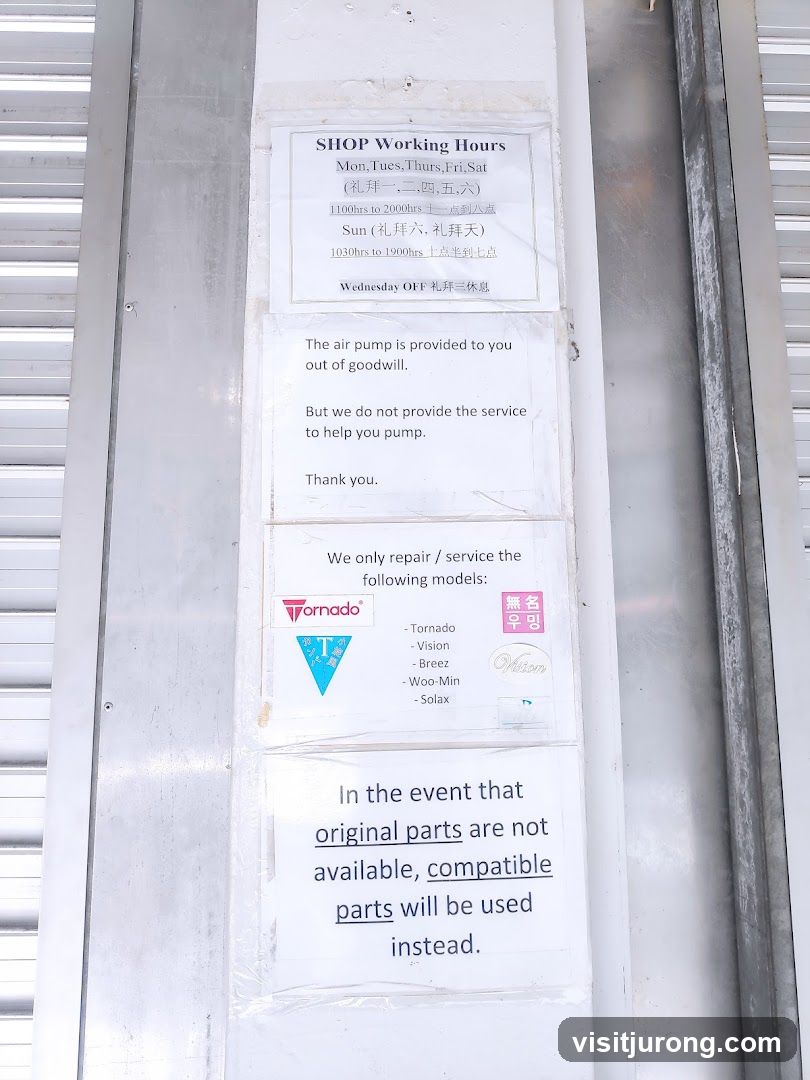 Shop Information Sign