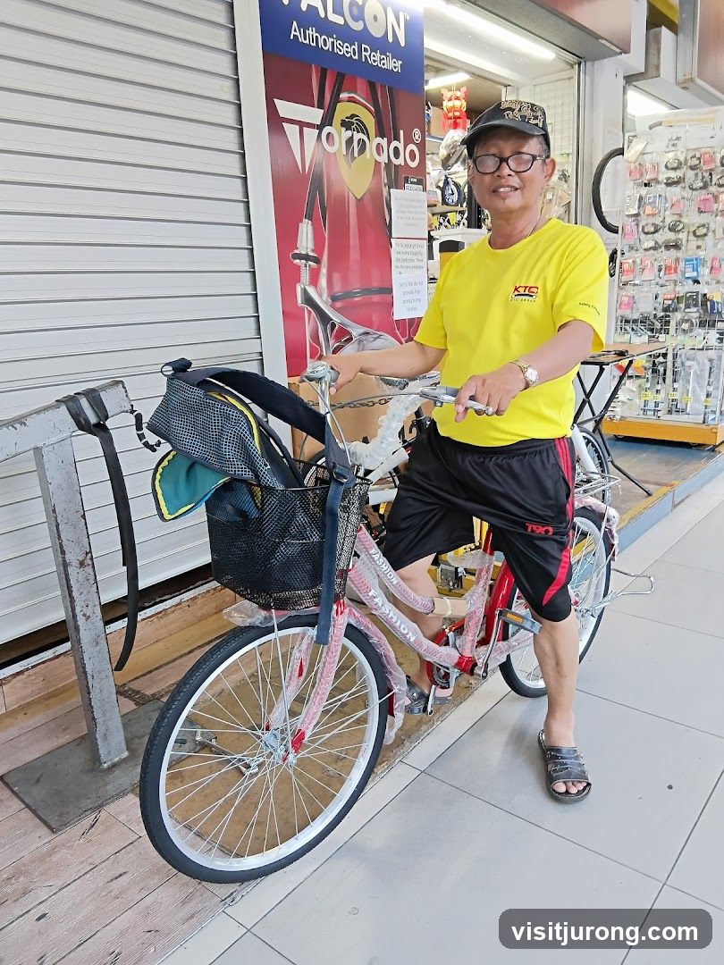 Man with Bicycle