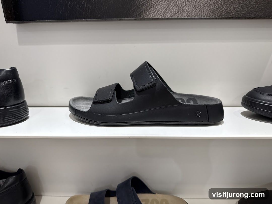 Black Sandals on Display