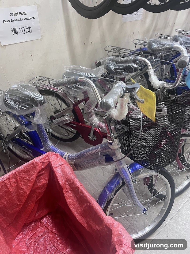 Bicycles in storage
