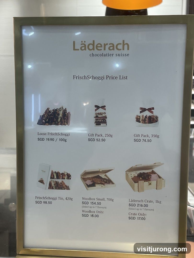 Läderach FrischSchoggi Price List