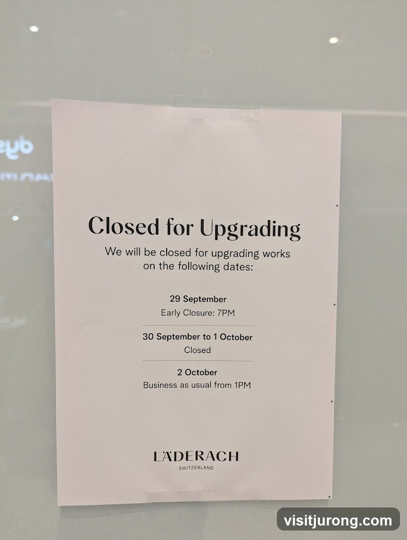 Closed for Upgrading Sign