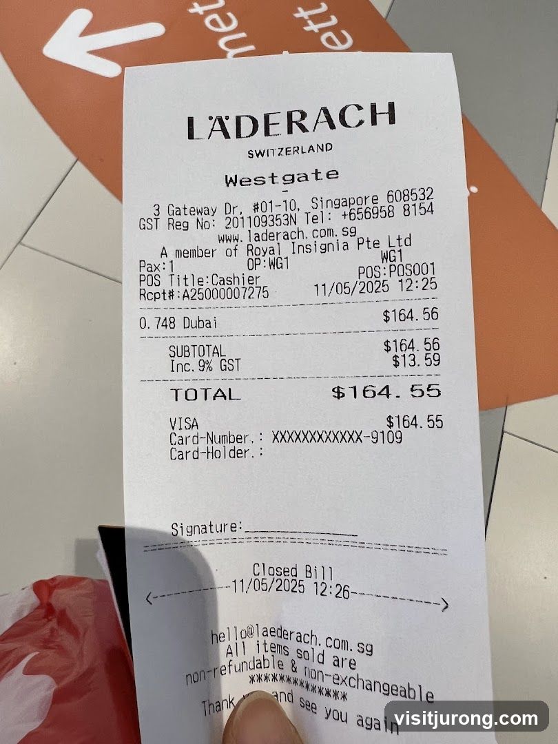 Läderach Receipt