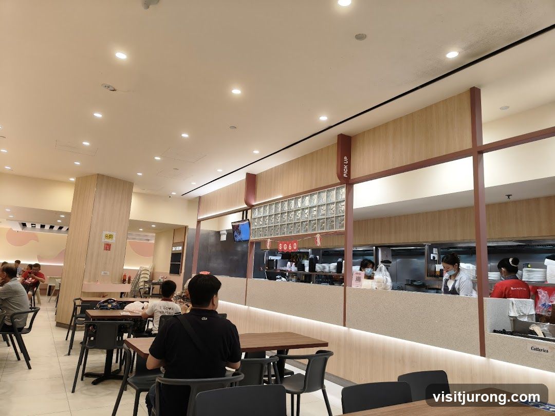 Restaurant Interior with Staff and Diners