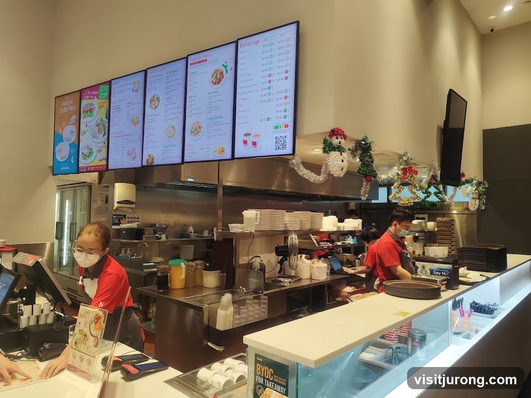 Restaurant Counter with Digital Menus