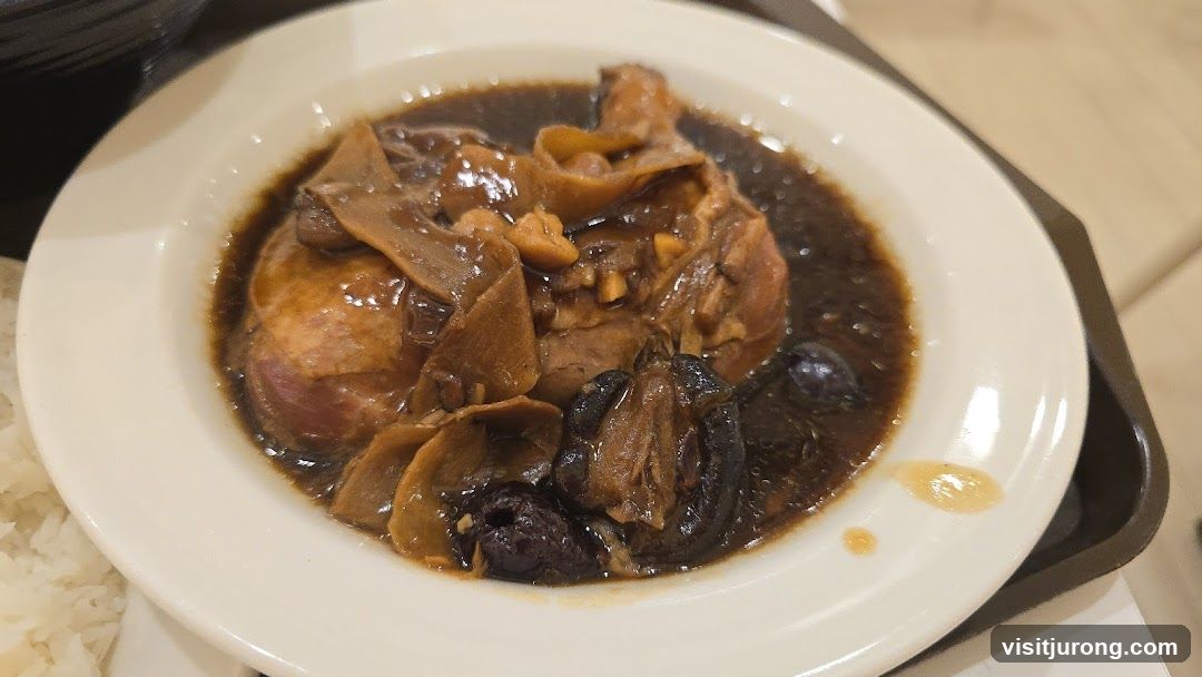 Braised Chicken with Mushrooms and Olives