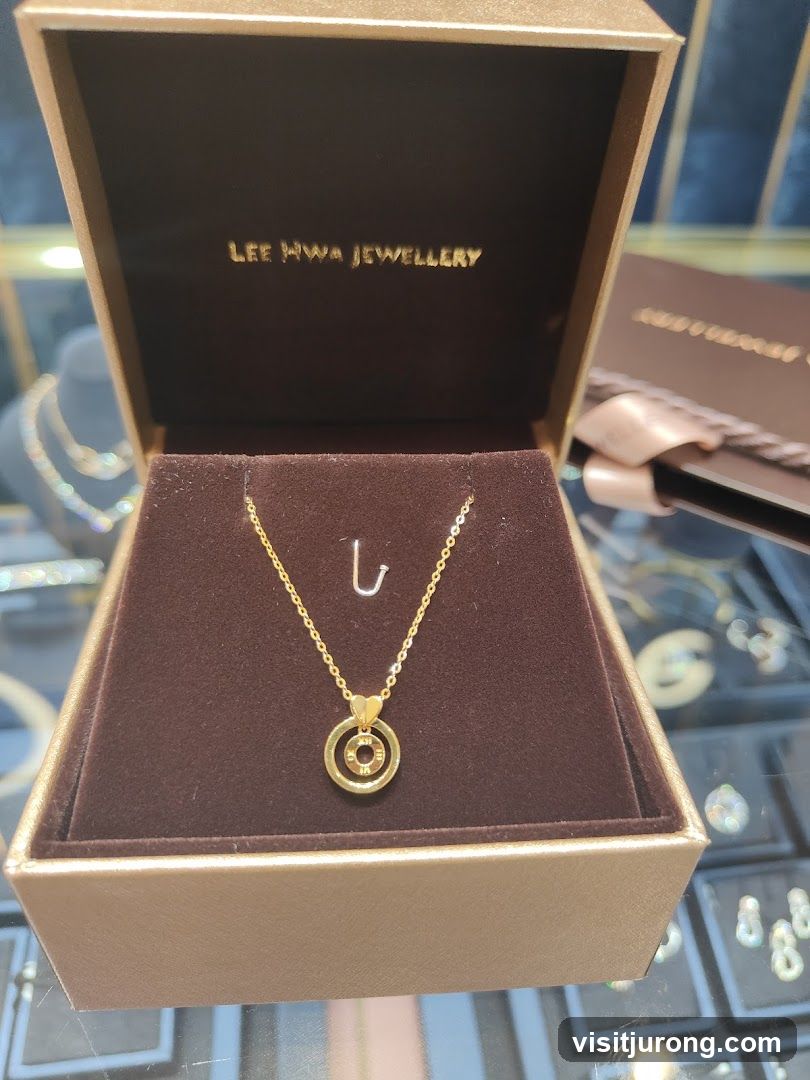 Gold Necklace in a Jewelry Box