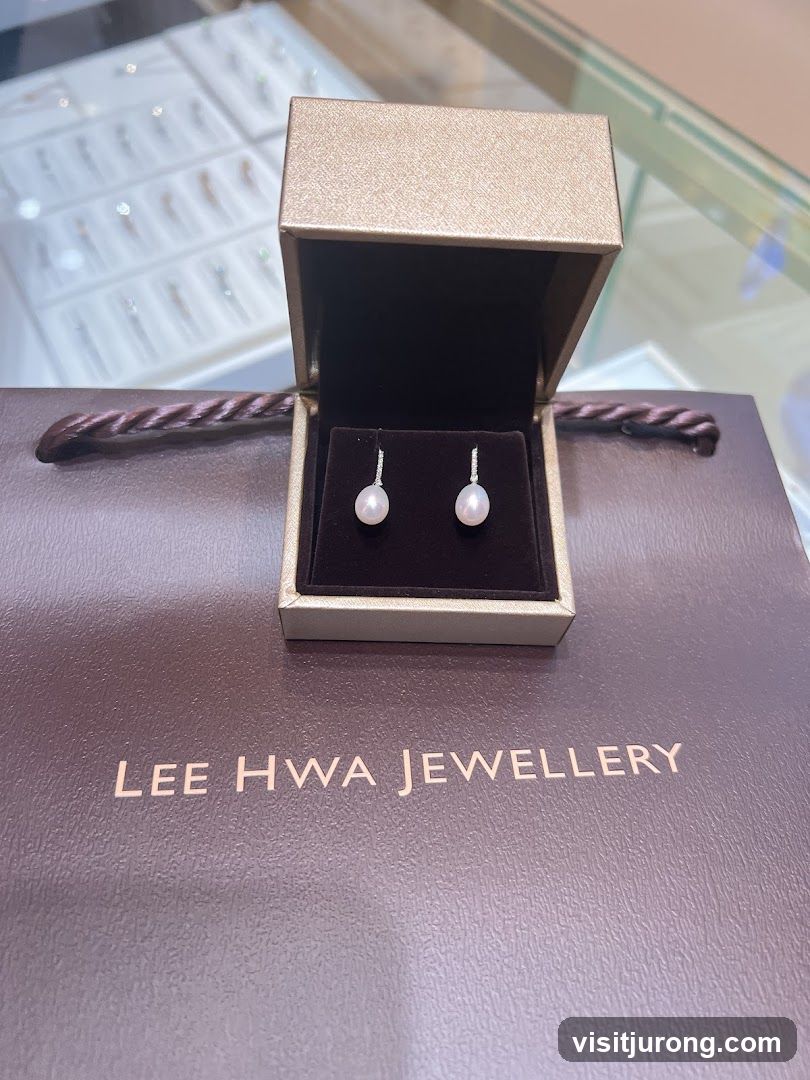 Pearl Earrings in a Jewelry Box