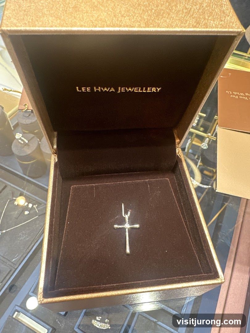 Jewelry Box with Cross Pendant
