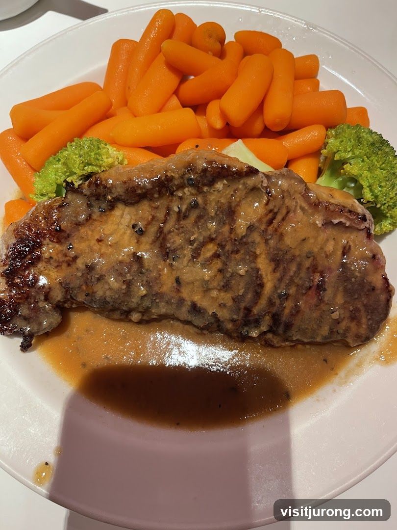 Steak with Carrots and Broccoli