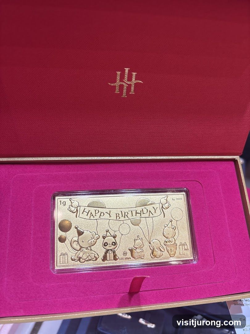 Gold Bar with "Happy Birthday" Theme