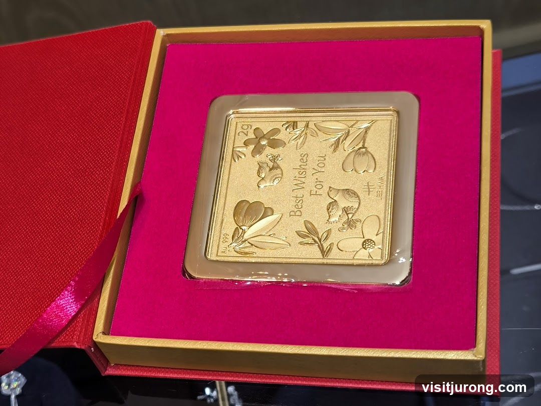 Gold Bar with Floral Design