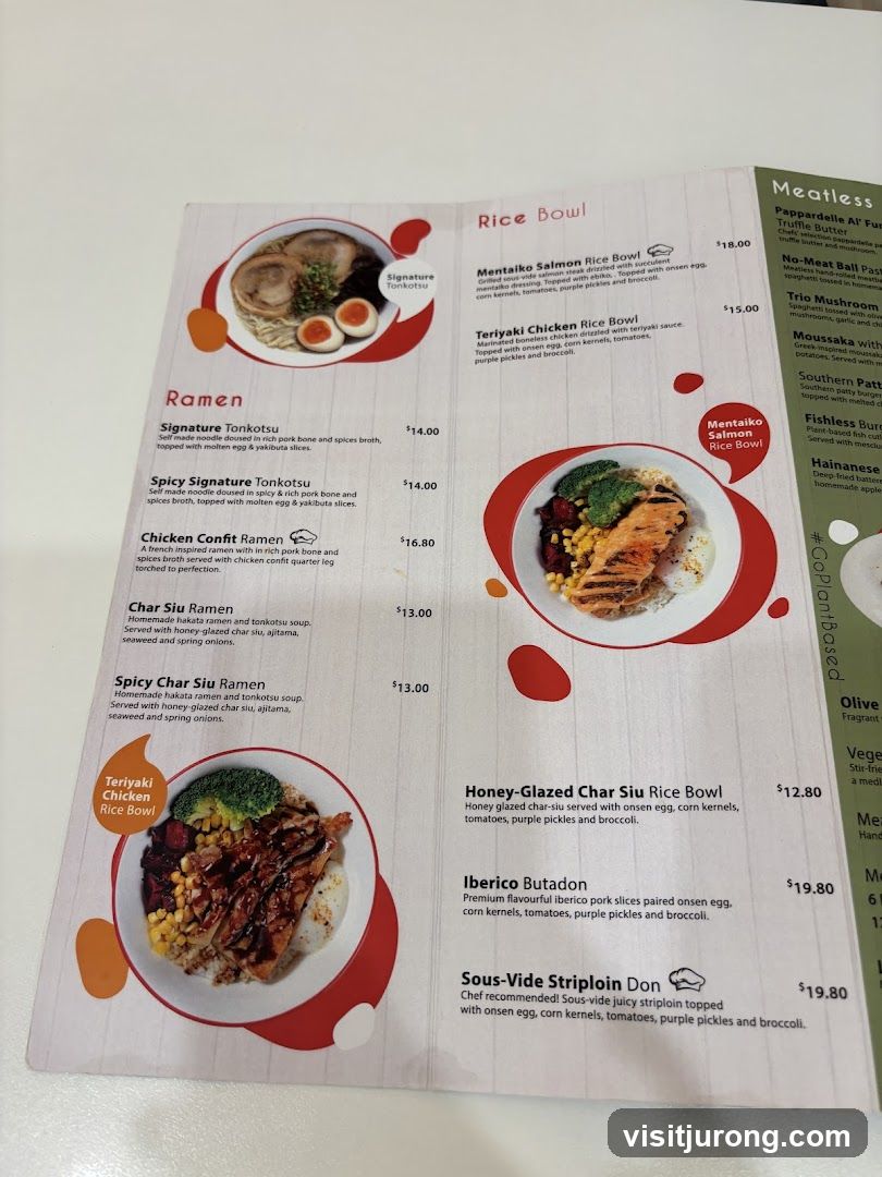 Ramen and Rice Bowl Menu