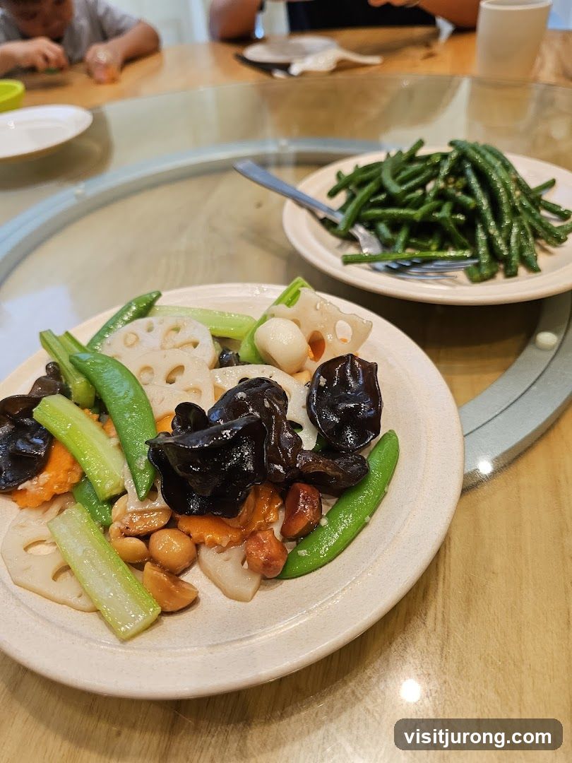 Vegetable Stir-fry and Green Beans