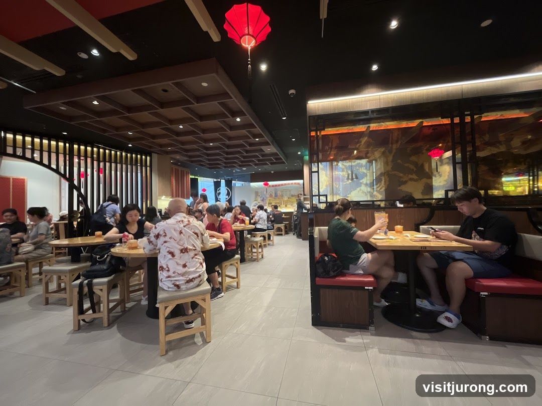 Restaurant Interior with Diners