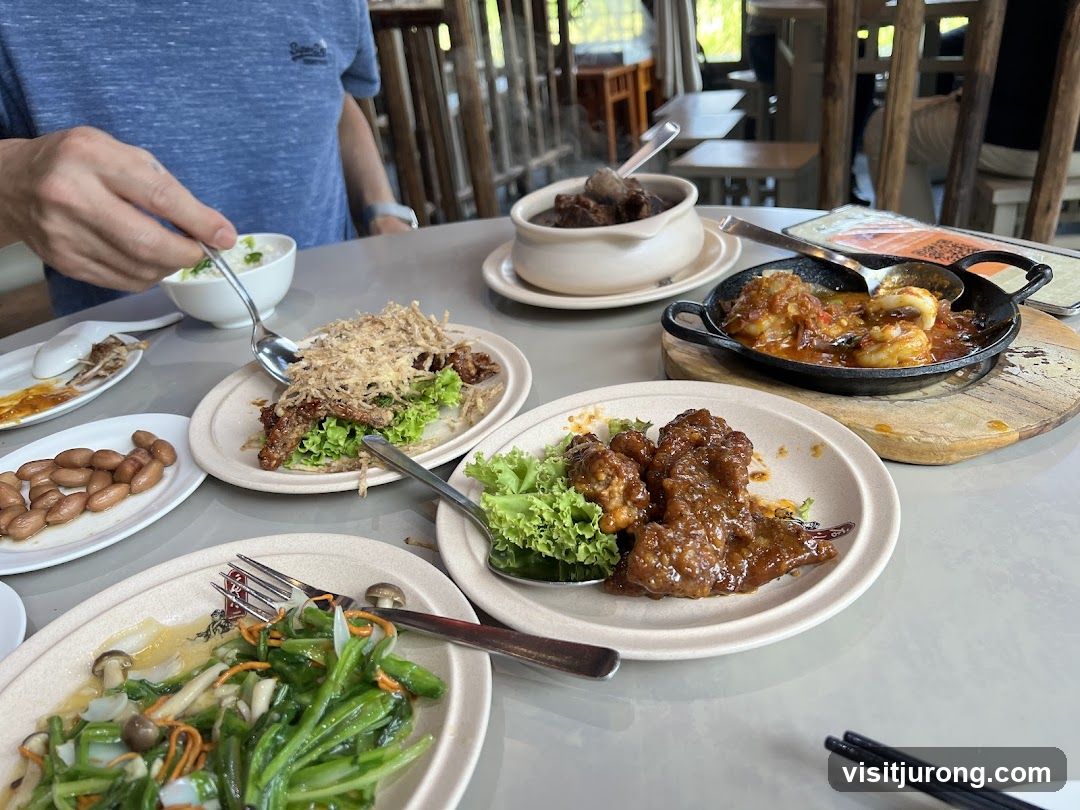 Table with various dishes