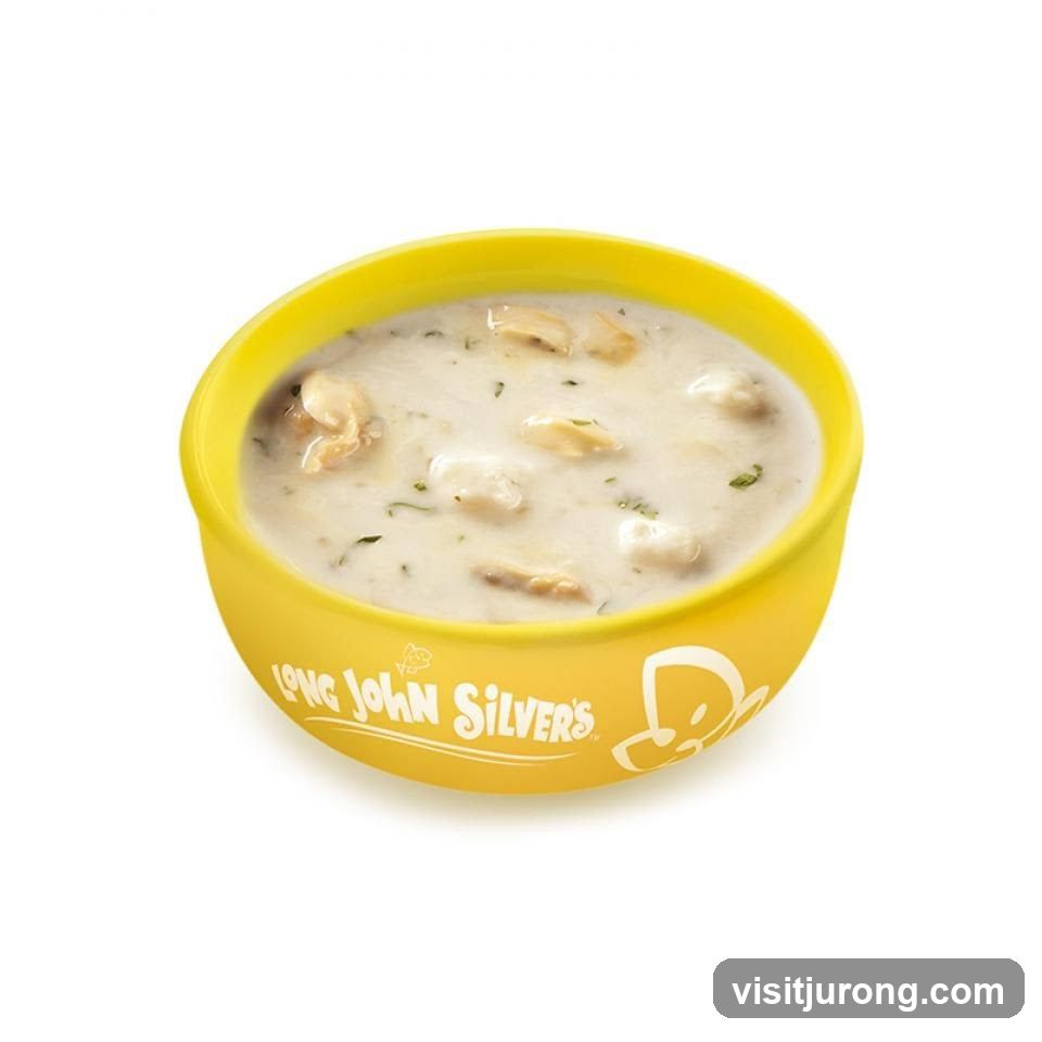 Clam Chowder in a Yellow Bowl