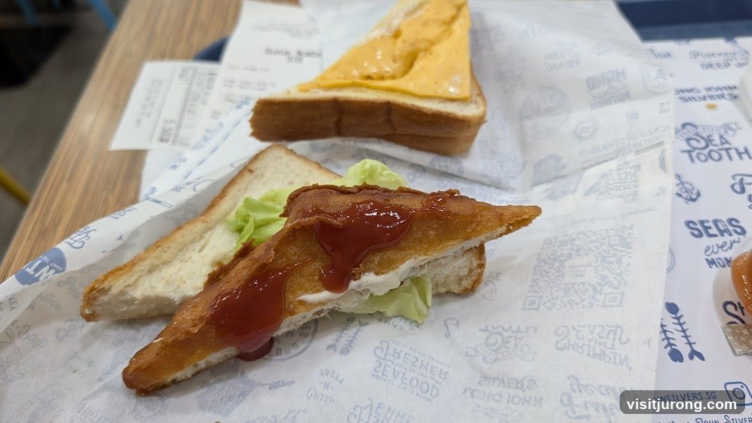 Sandwiches with Ketchup and Cheese
