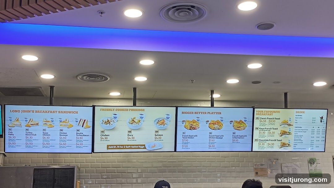 Long John's Breakfast Menu