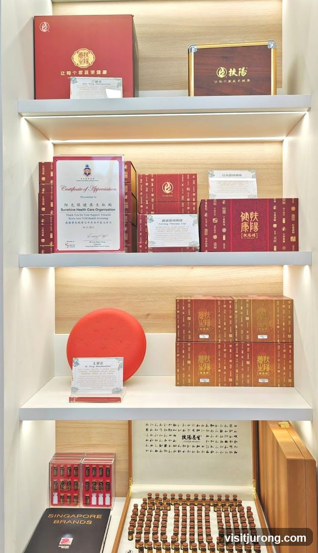 Display of Health Products and Certificates