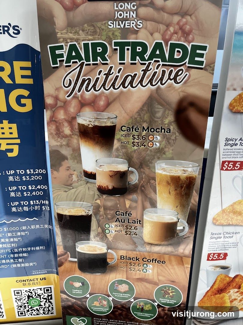 Long John Silver's Fair Trade Initiative Menu