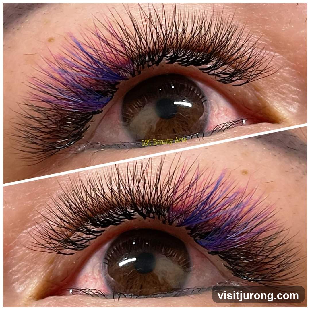 Close-up of eye with dramatic eyelashes