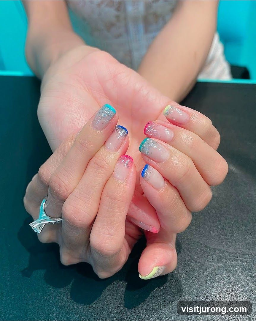 Ombre French Tip Nails