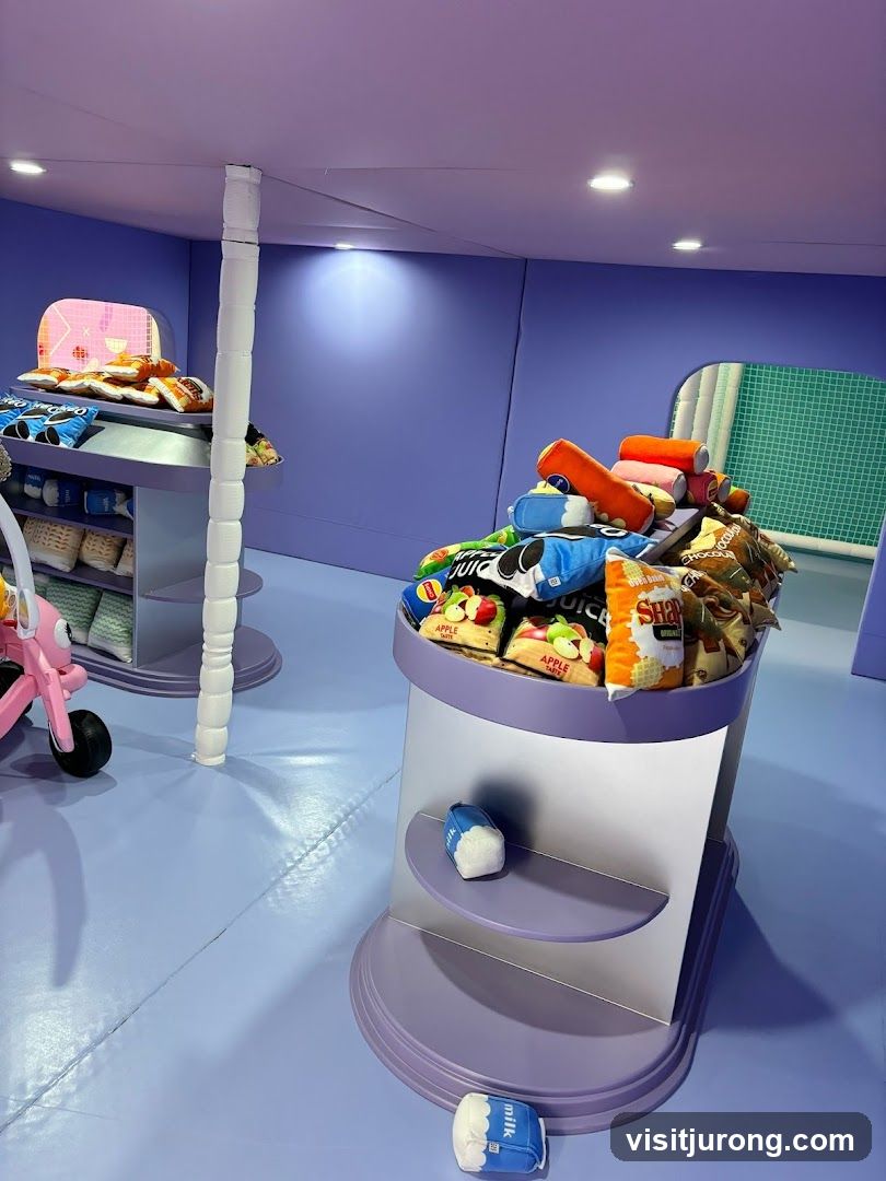 Play Area with Toy Food Displays