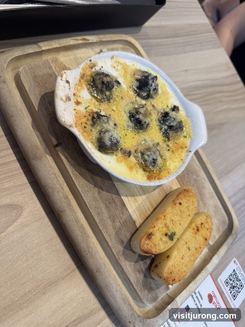 Escargots with Garlic Bread