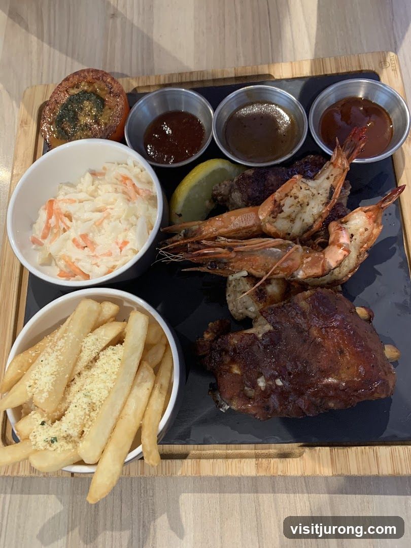 Ribs and Shrimp Platter