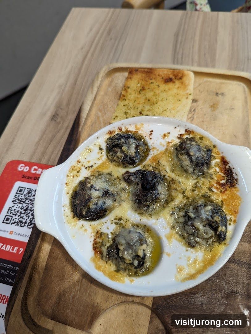 Escargots with Garlic Bread
