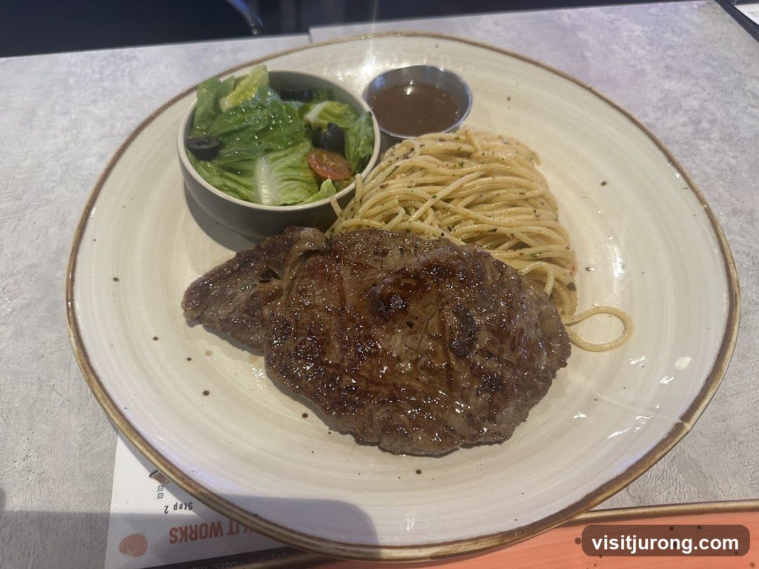 Steak and Spaghetti