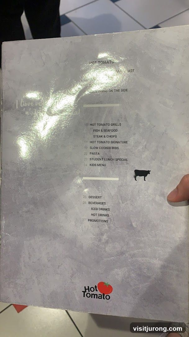 Hot Tomato Menu