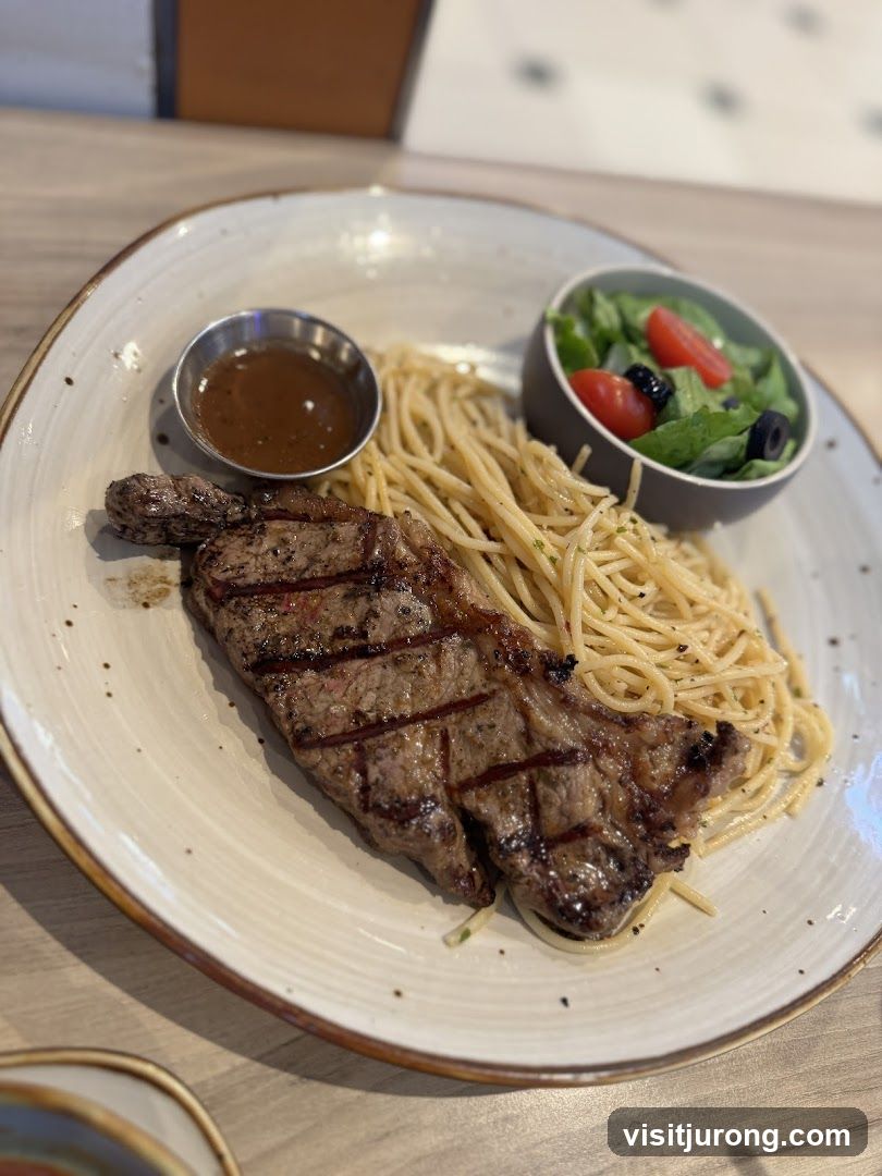 Steak and Spaghetti