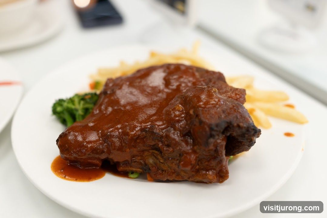 Ribs with Fries and Vegetables