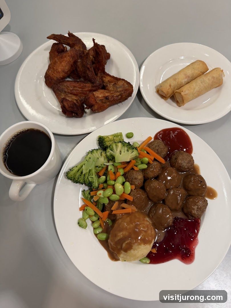 Meal with Meatballs and Sides