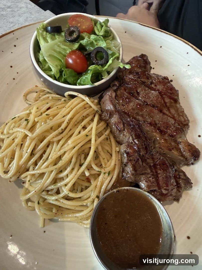 Steak and Spaghetti
