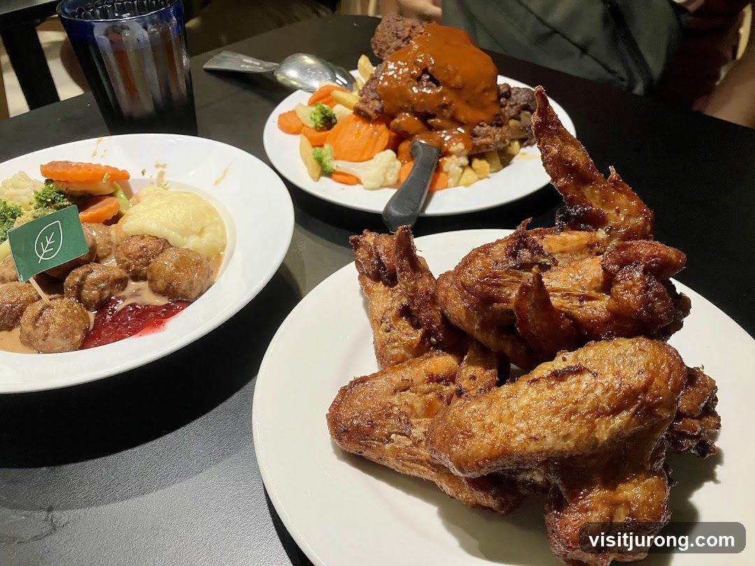 Three Plates of Food