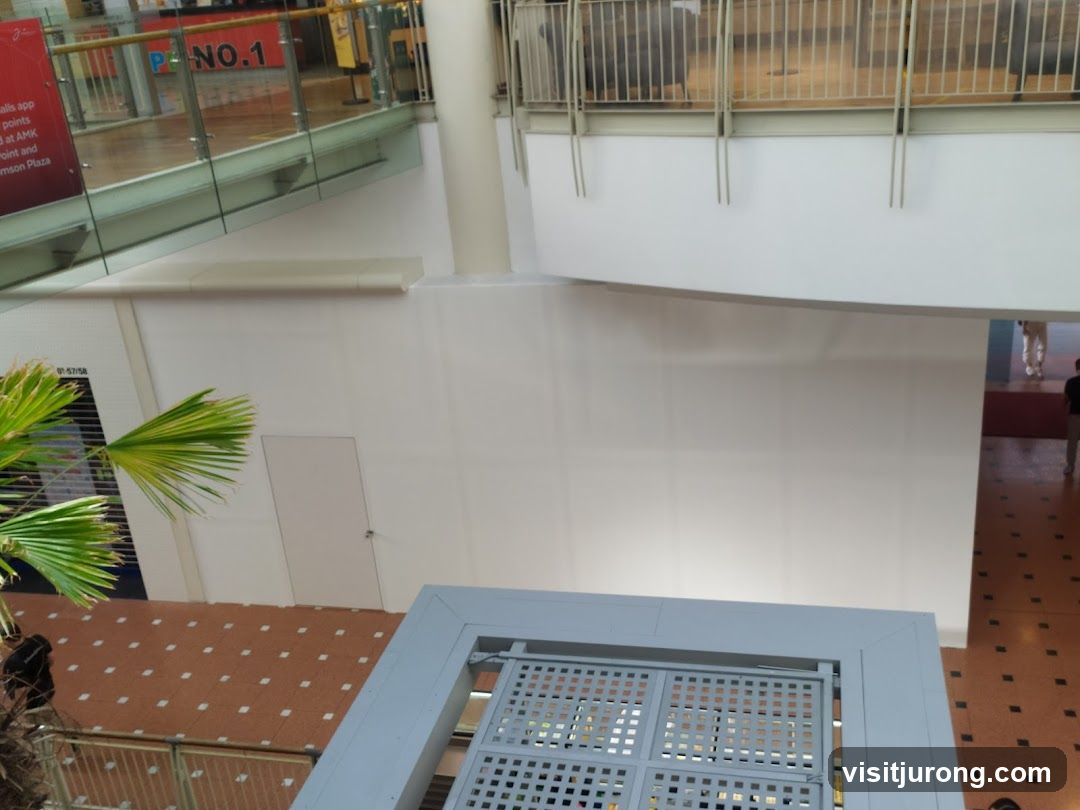 Interior of a shopping mall