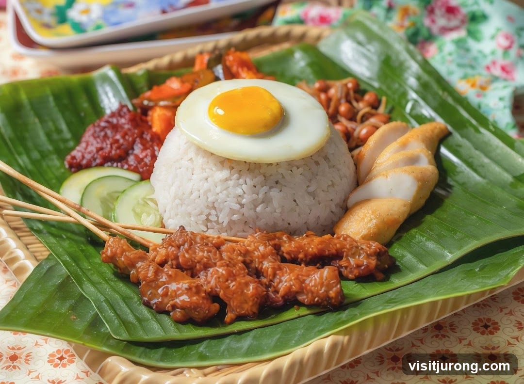 Nasi Lemak with Satay