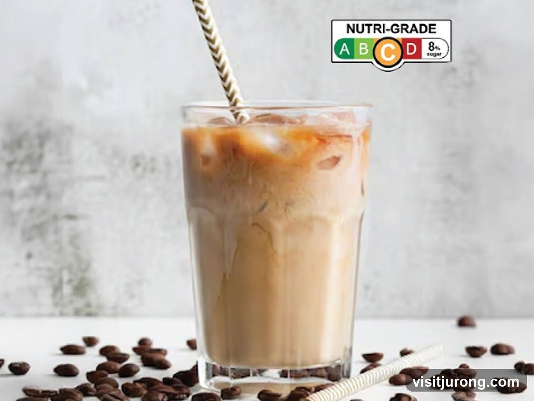 Iced Coffee with Nutri-Grade Label