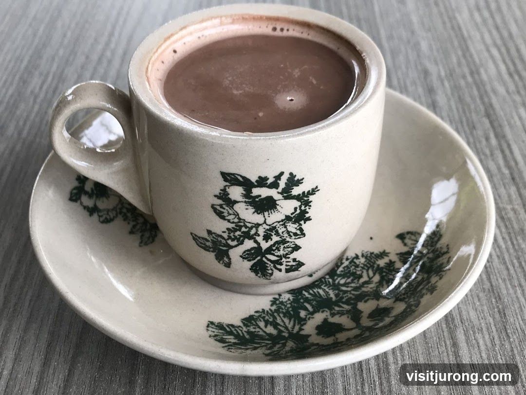 Hot Chocolate in a Vintage Cup