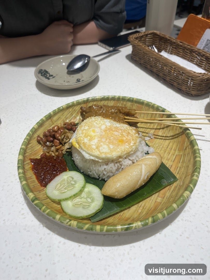 Nasi Lemak with Satay