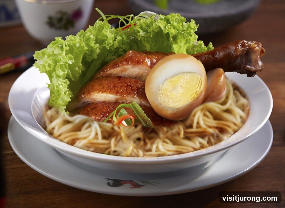Noodle Dish with Duck and Egg