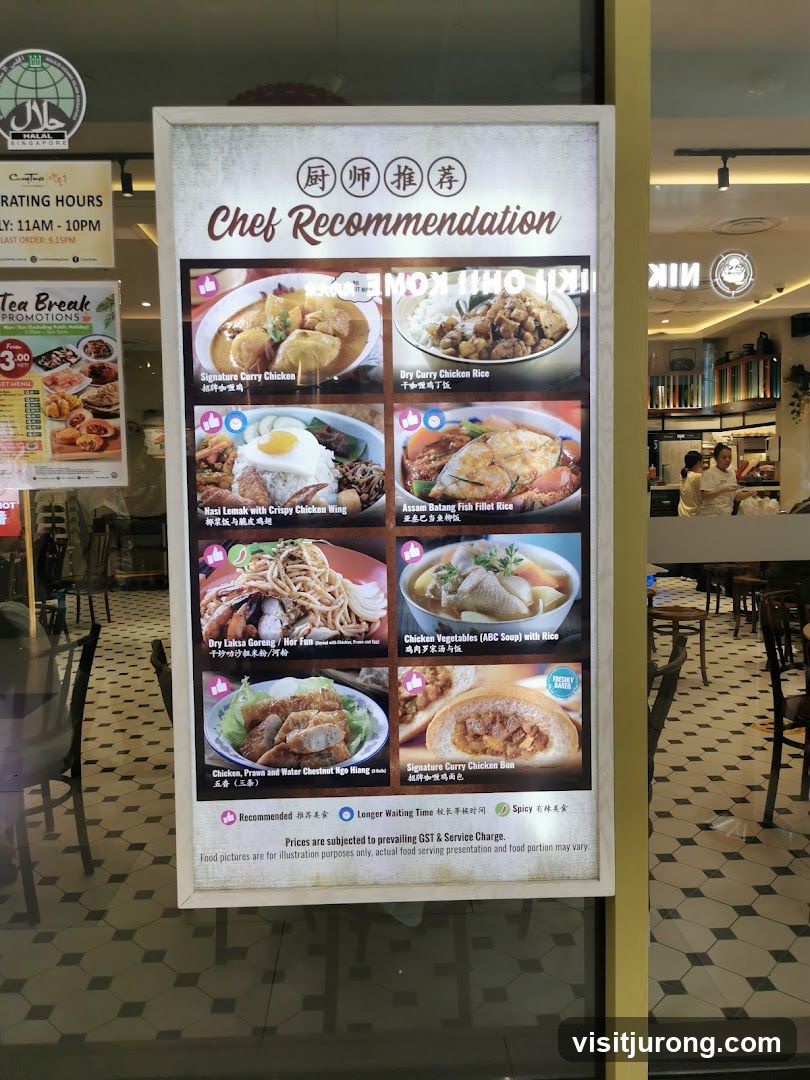 Chef Recommendation Menu