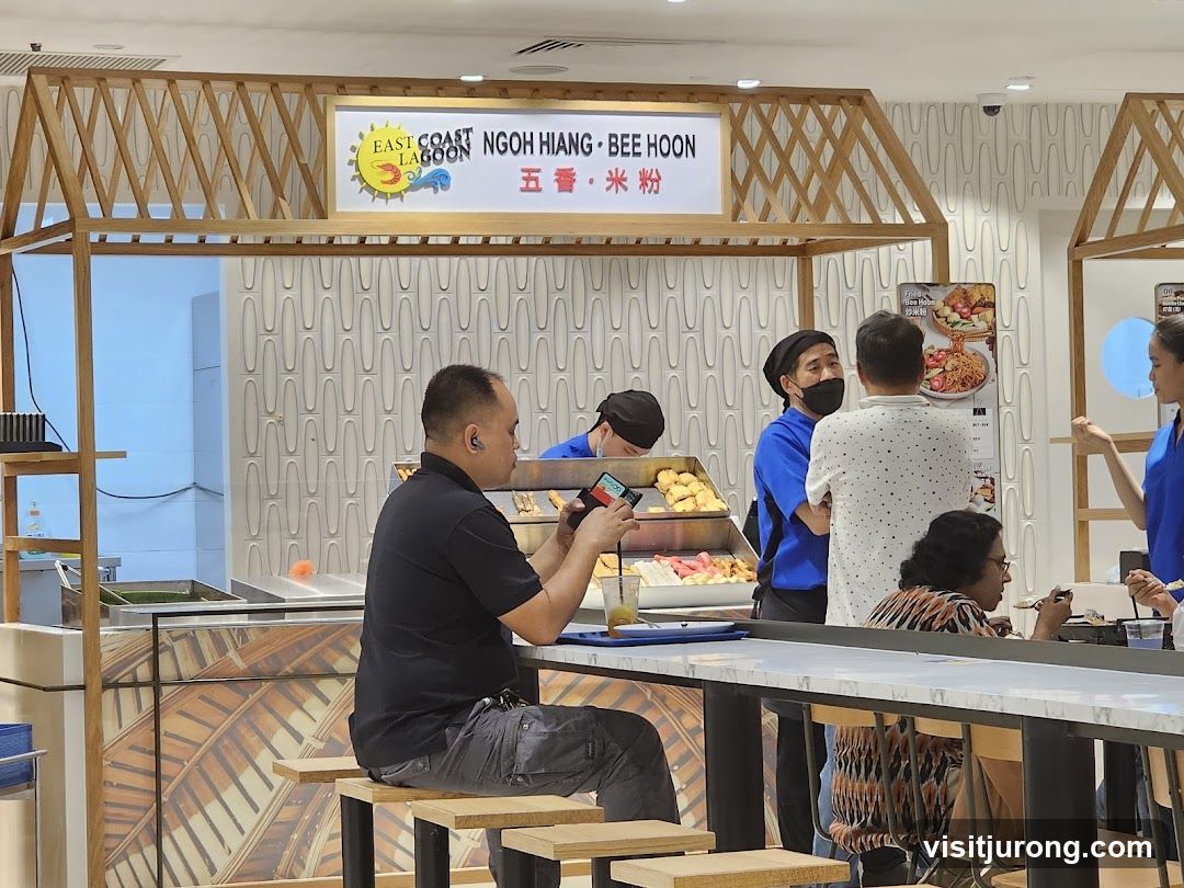 Food Stall with Customers