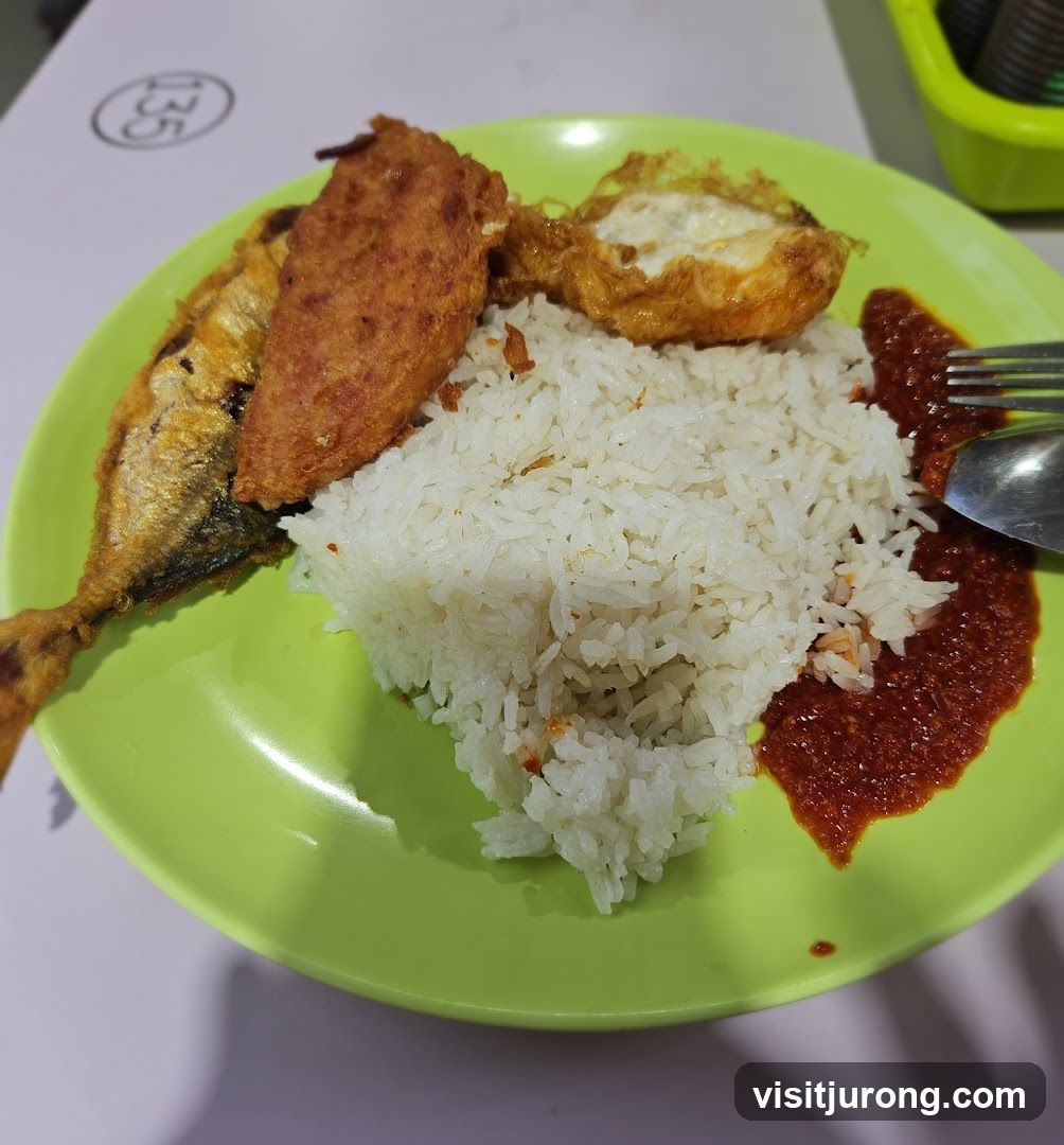 Nasi Lemak with Fried Fish