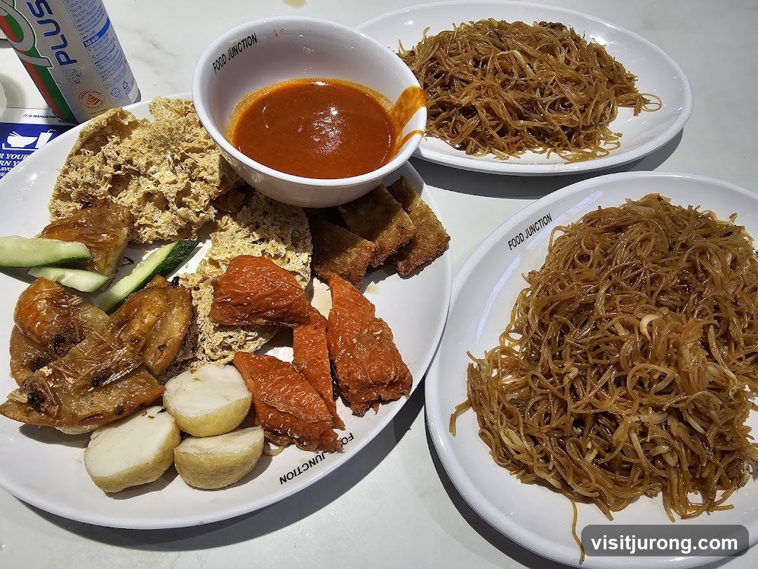 Food Platter with Noodles