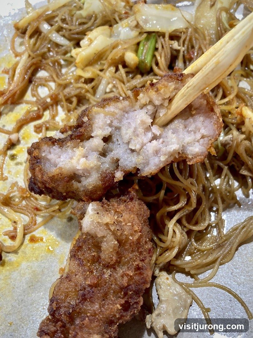 Fried Pork Cutlet with Noodles